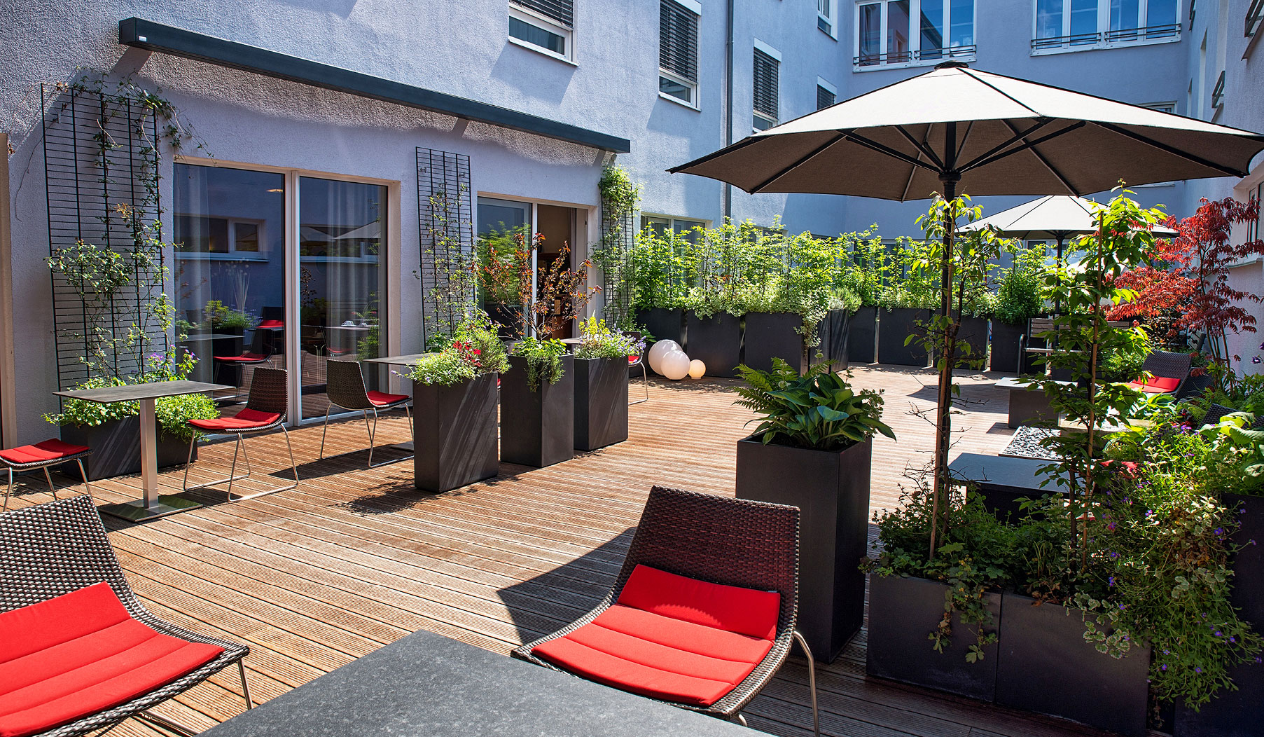 Hotel & Apart 4 you Terrasse